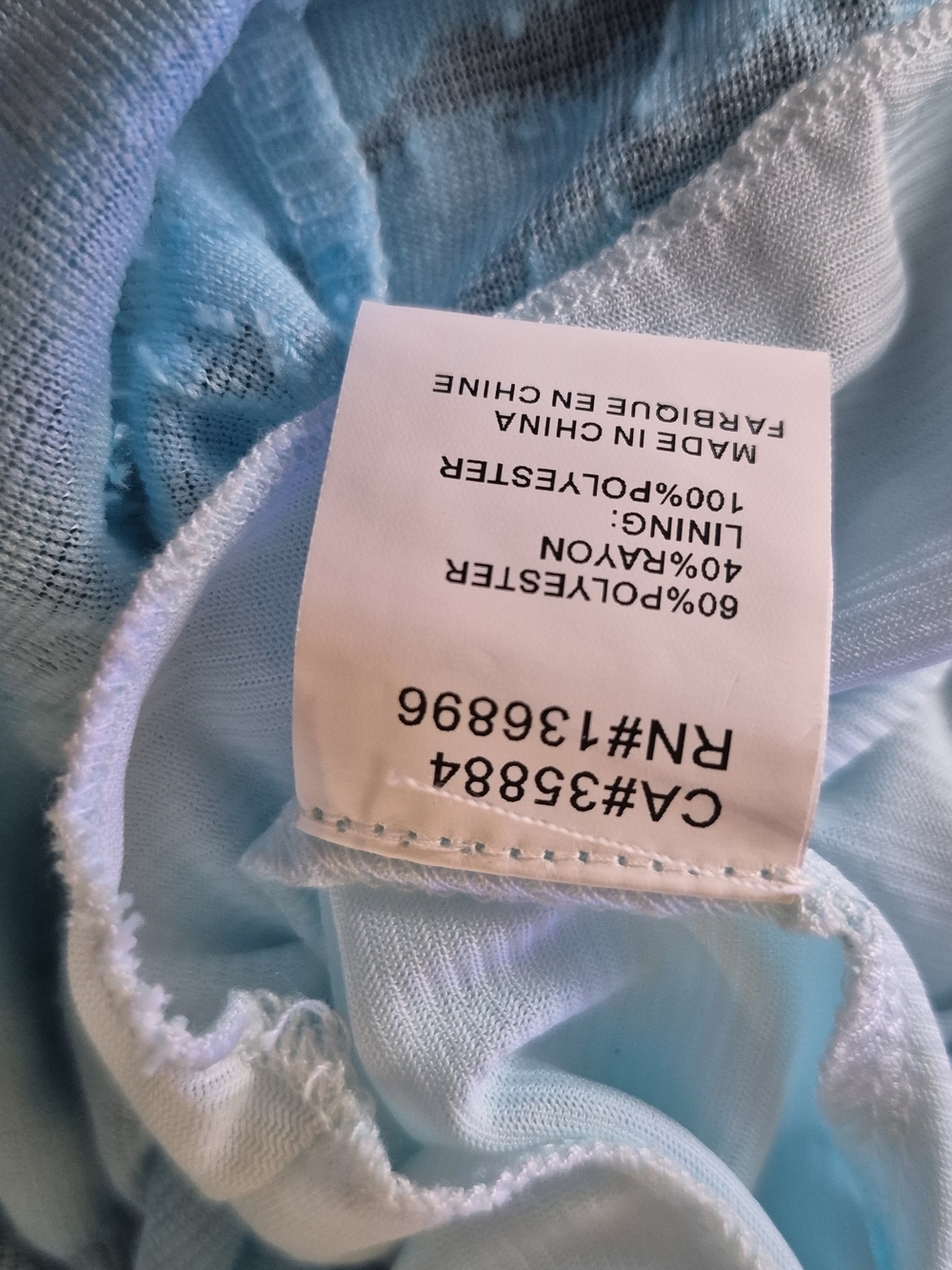 Cativa Aqua Blue Burnout Textured Sleeveless Fit & Flare Midi Dress Size Small - Picture 8 of 9